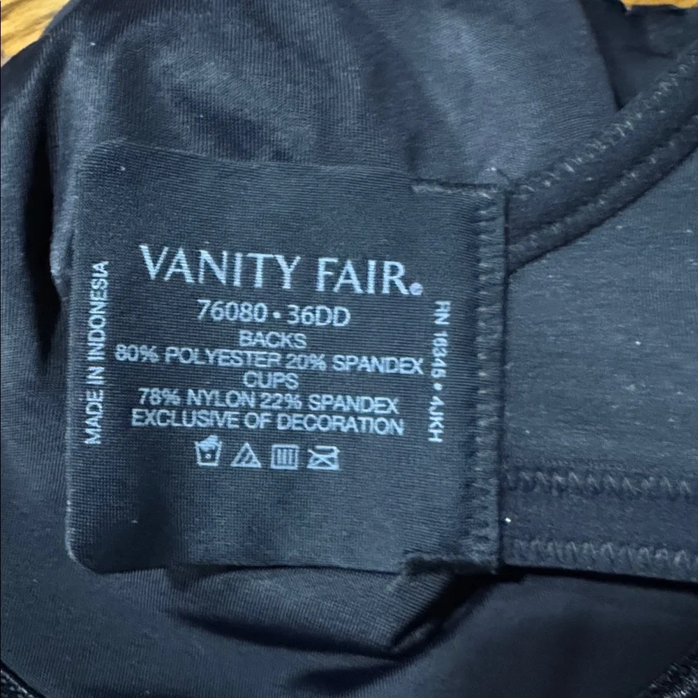 Vanity Fair Women's Beauty Back Smoothing Minimizer Bra, 336DD - Black